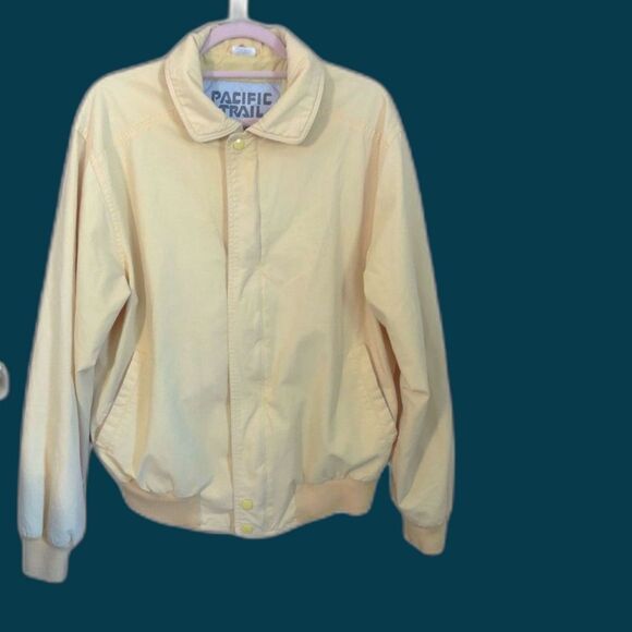Vintage Pacific Trail Yellow Jacket Sz M Bomber Windbreaker Coat Excellent Cond. - Picture 1 of 7